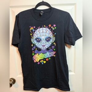 Hellraiser Lisa Frank Graphic Gildan Black T-Shirt Woman’s size Small